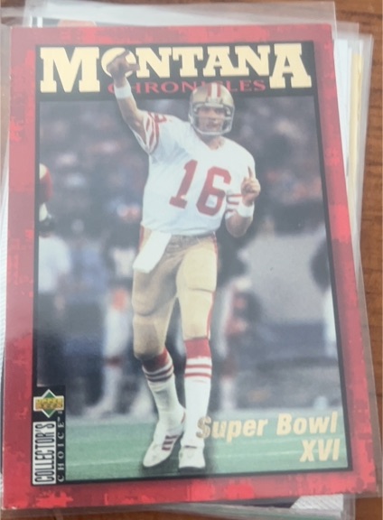 1995 Upper Deck Collector's Choice #JM2 Joe Montana Montana Chronicles — front