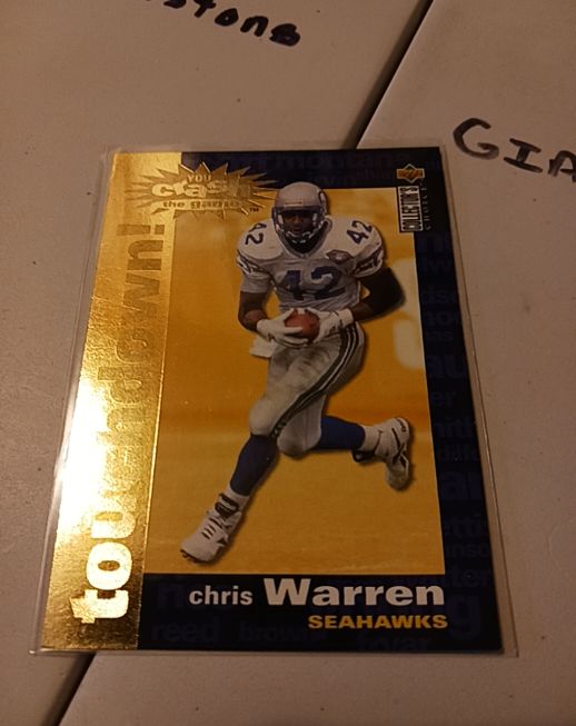 1995 Upper Deck Collector's Choice You Crash the Game Silver #C11 Chris Warren — front