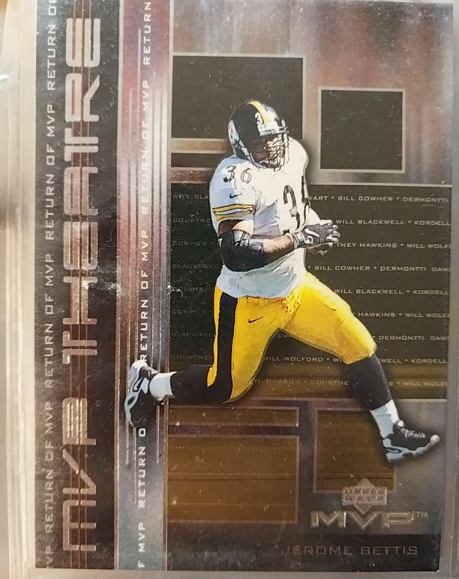 1999 Upper Deck MVP Theatre #M7 Jerome Bettis — front