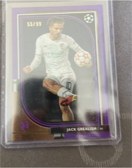 2021-22 Topps Museum Collection UEFA Champions League #36 Jack Grealish — front