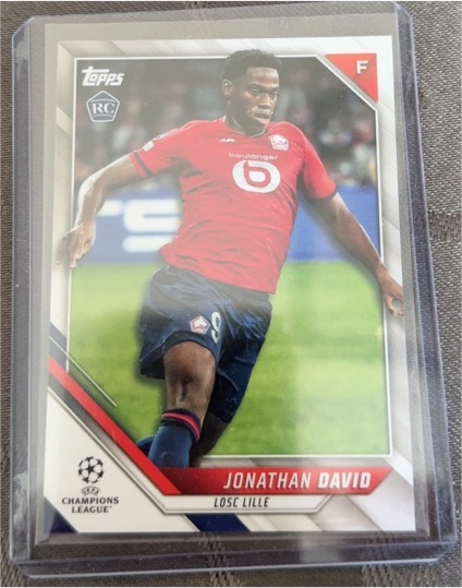 2021-22 Topps UEFA Champions League #176 Jonathan David Rookie — front