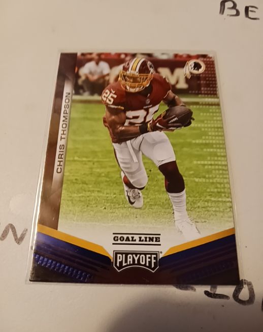 2019 Panini Playoff Goal Line #Chris Thompson — front