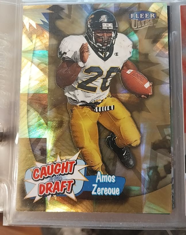 1999 Fleer Ultra Caught In The Draft #15 Amos Zereoue — front