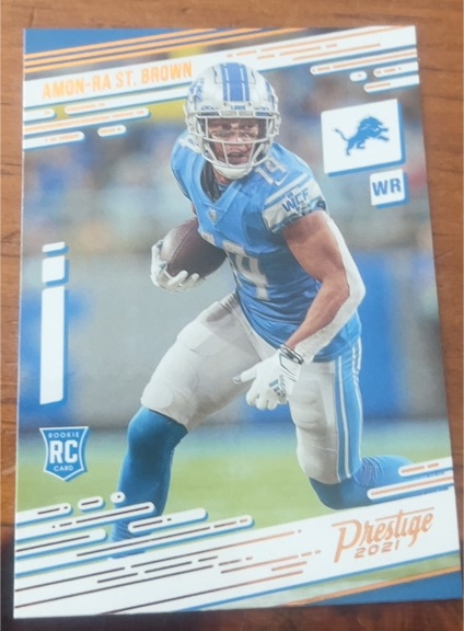 2021 Panini Chronicles Prestige #234 Amon-Ra St. Brown — front
