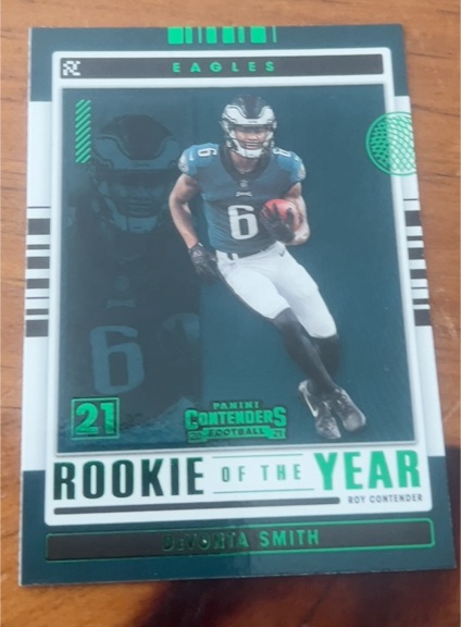 2021 Panini Contenders Rookie of the Year Contenders #ROY-DSM DeVonta Smith — front