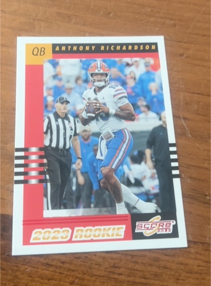 2023 Panini Score #4 Anthony Richardson — front