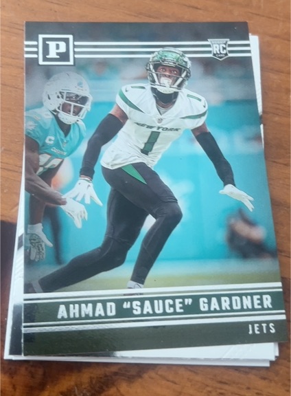 2022 Panini Chronicles #PA-16 Ahmad "Sauce" Gardner — front