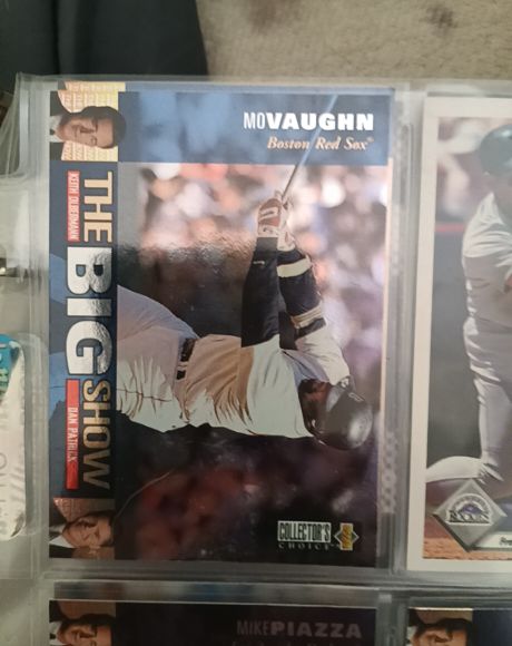 1997 Upper Deck Collector's Choice The Big Show Mo Vaughn — front