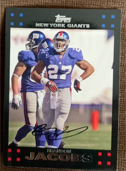 2007 Topps #87 Brandon Jacobs — front