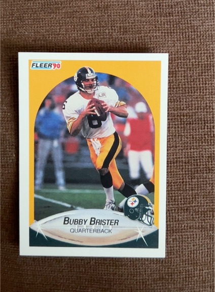 1990 Fleer #140 Bubby Brister — front