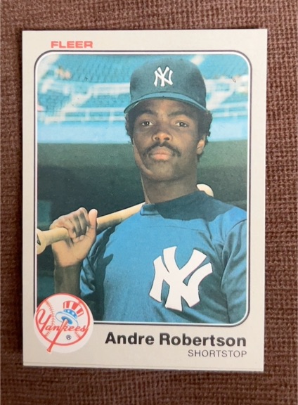1983 Fleer #396 Andre Robertson — front