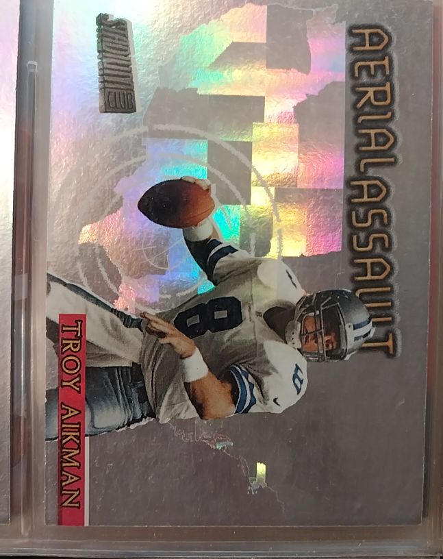 1997 Stadium Club Aerial Assault #AA3 Troy Aikman — front