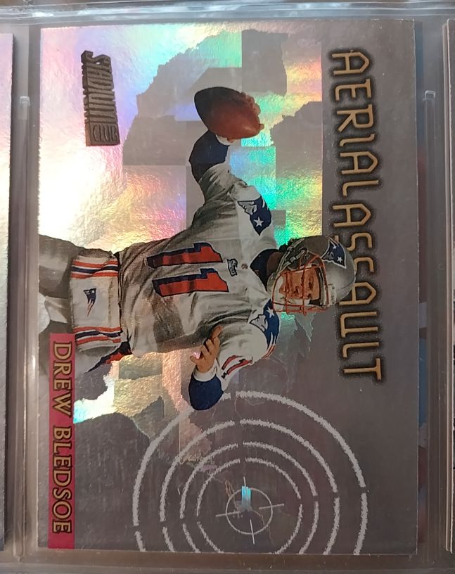 1997 Topps Stadium Club Aerial Assault #AA6 Drew Bledsoe — front