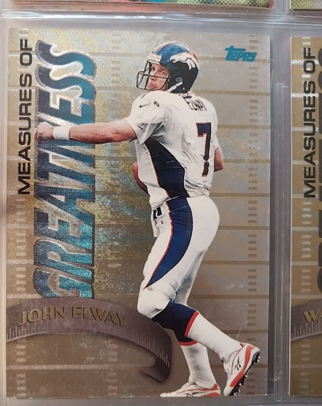 1998 Topps Measures of Greatness #MG1 John Elway — front