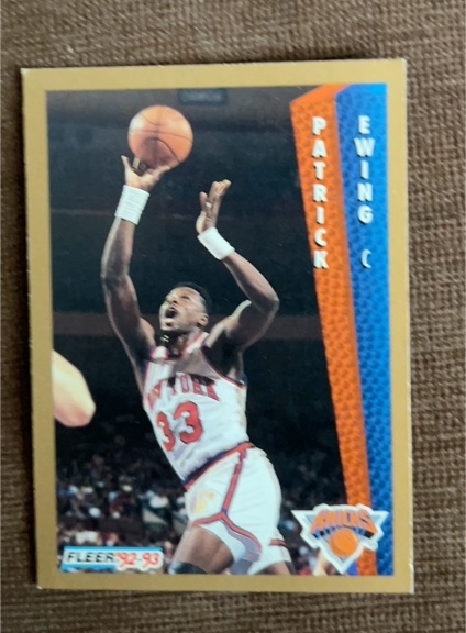 1992-93 Fleer #150 Patrick Ewing New York Knicks — front