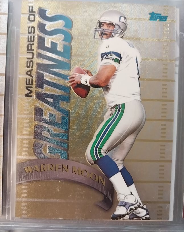 1998 Topps Chrome Measures of Greatness #MG5 Warren Moon — front