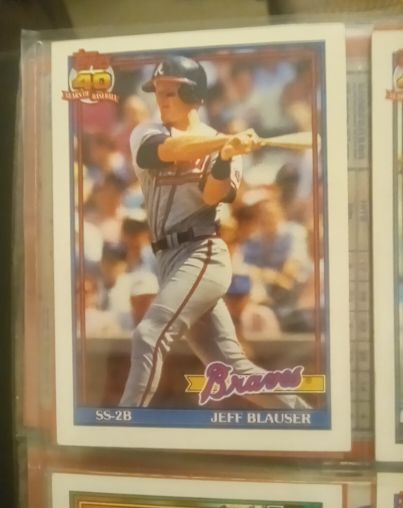 1991 Topps #623 Jeff Blauser — front