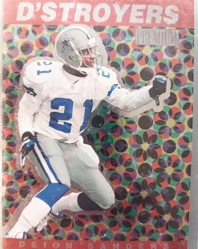 1998 SkyBox Premium #5D Deion Sanders D'stroyers — front