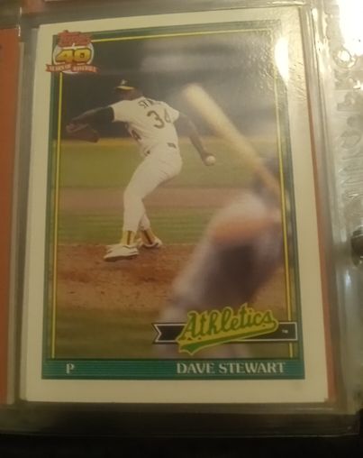1991 Topps #580 Dave Stewart — front