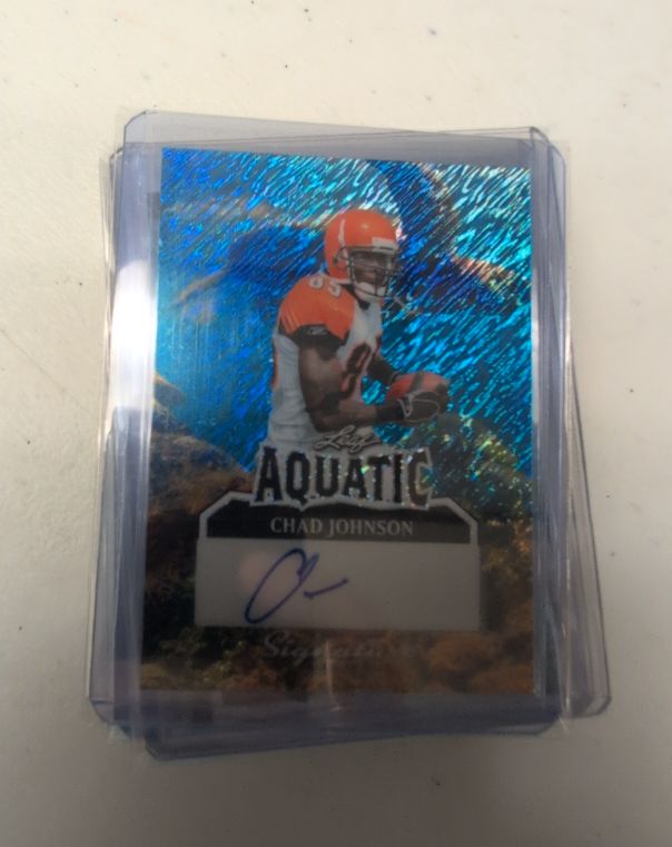 2025 Leaf Signature Series Aquatic #AQUATIC Chad Johnson — front