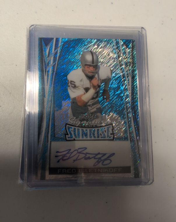 1997 Leaf Signature Series Sunrise #S-1 Fred Biletnikoff — front