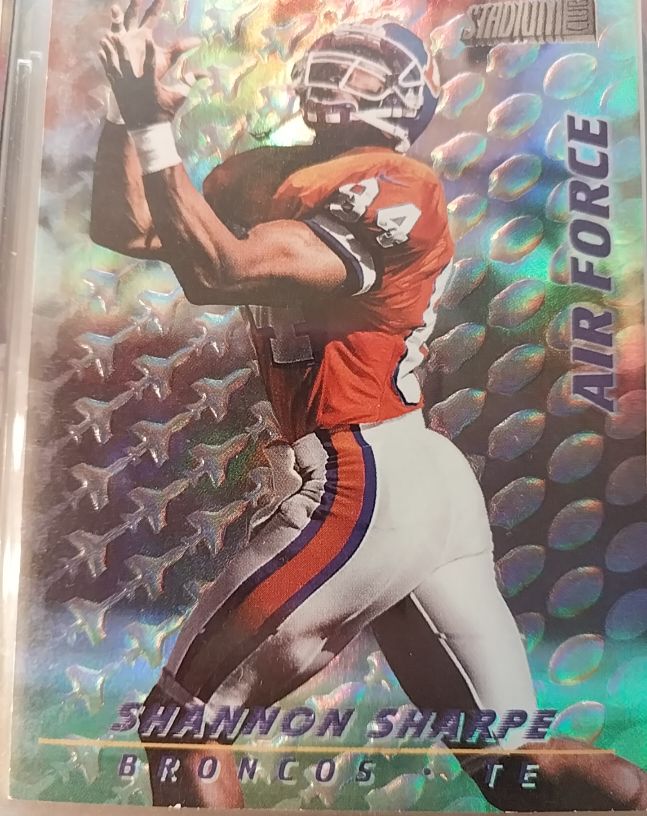 1997 Stadium Club #AF3 Shannon Sharpe — front