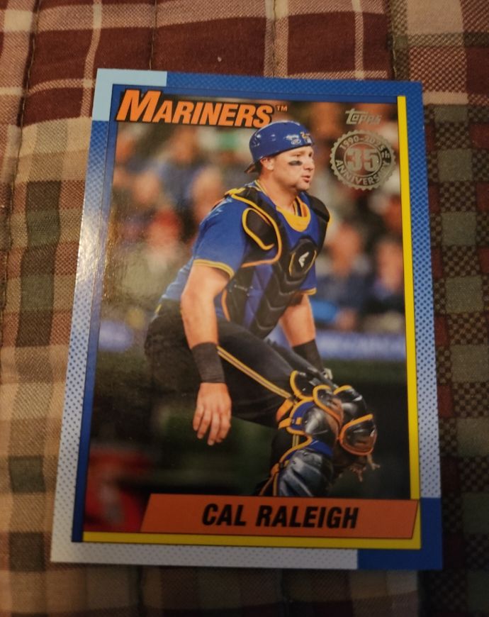 2025 Topps Series 2 1990 Topps #90B2-13 Cal Raleigh — front