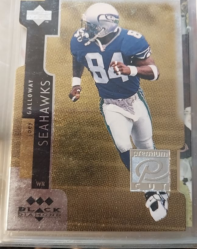 1998 Upper Deck Black Diamond Premium Cut #PC14 Joey Galloway — front