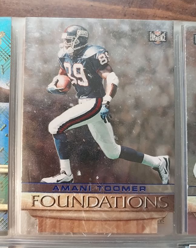 1996 Score Board NFL Experience Foundations #F19 Amani Toomer — front