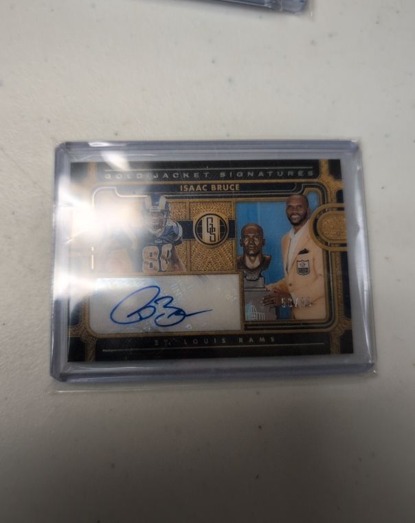 2024 Panini Gold Standard Gold Jacket Signatures #GJS-IB Isaac Bruce — front