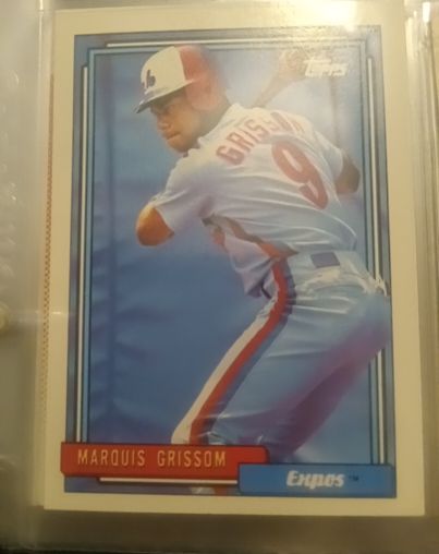 1992 Topps #647 Marquis Grissom — front
