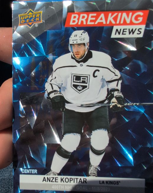 2024-25 Upper Deck Breaking News #BN-31 Anze Kopitar — front