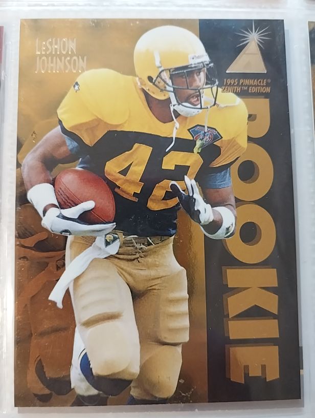 1995 Pinnacle Zenith #Z142 LeShon Johnson — front