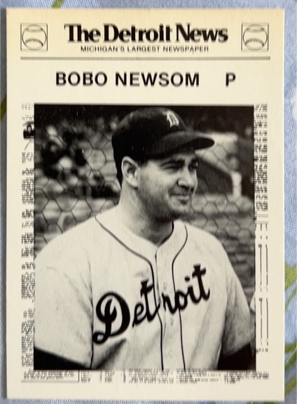1981 Detroit News #64 Bobo Newsom — front