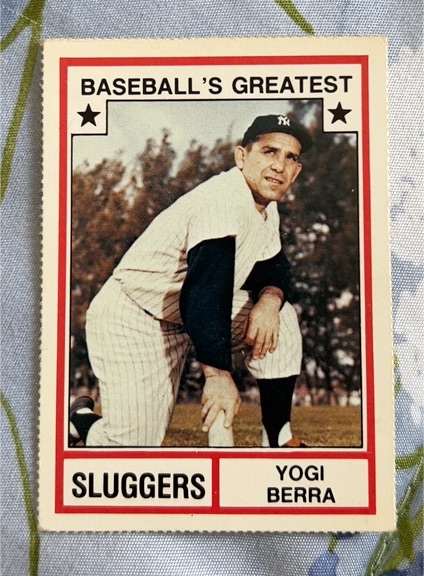 1982 TCMA Baseball's Greatest Sluggers #15 Yogi Berra — front