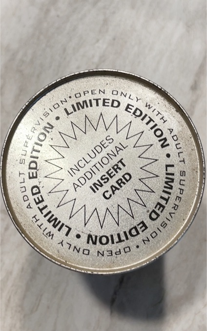 Limited Edition Insert Card Can Top — front