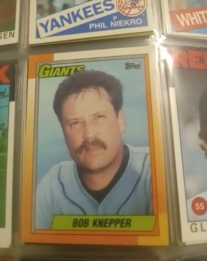 1990 Topps #104 Bob Knepper — front