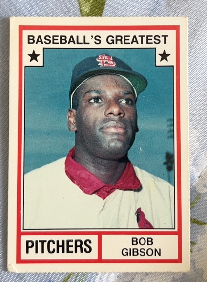 1982 TCMA Baseball's Greatest Pitchers #15 Bob Gibson — front