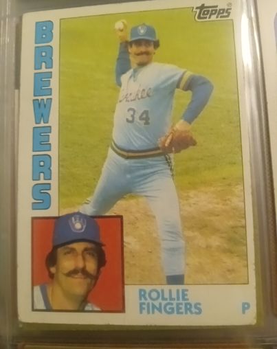 1984 Topps #495 Rollie Fingers Milwaukee Brewers — front