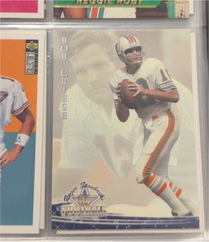 1994 Ted Williams Card Company Roger Staubach's NFL Football #32 Bob Griese — front