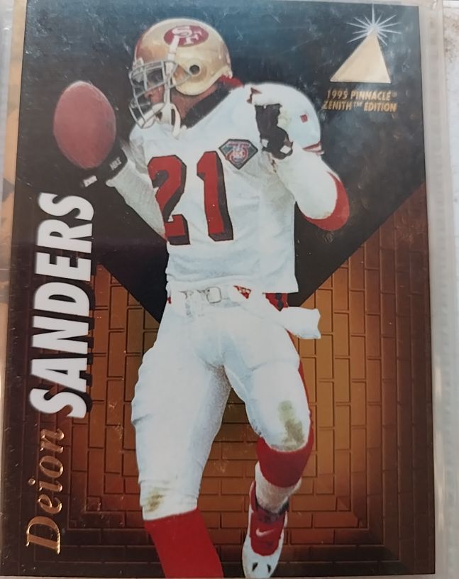 1995 Pinnacle Zenith #Z111 Deion Sanders — front