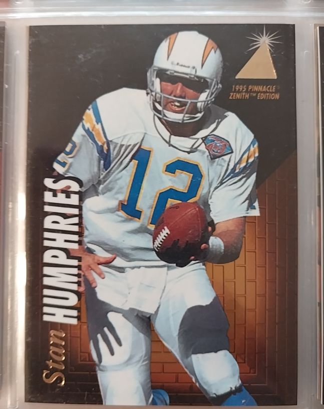 1995 Pinnacle Zenith #Z102 Stan Humphries — front