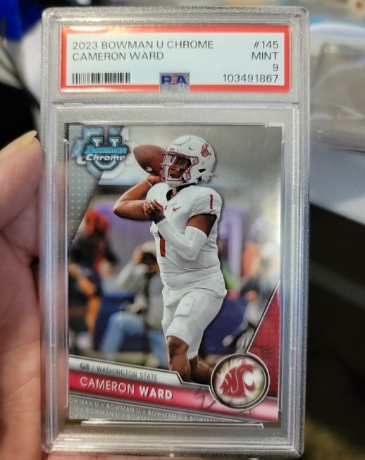 2023 Bowman University Chrome #145 Cameron Ward — front