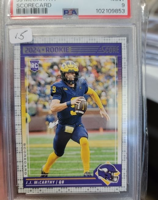2024 Panini Score #304 J.J. McCarthy — front