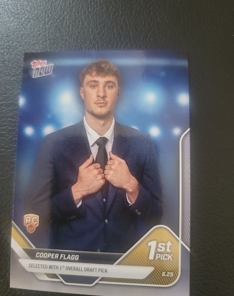 2025 Topps Now #D1 Cooper Flagg — front