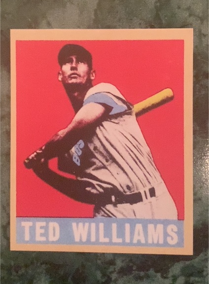 1948 Leaf #76 Ted Williams — front