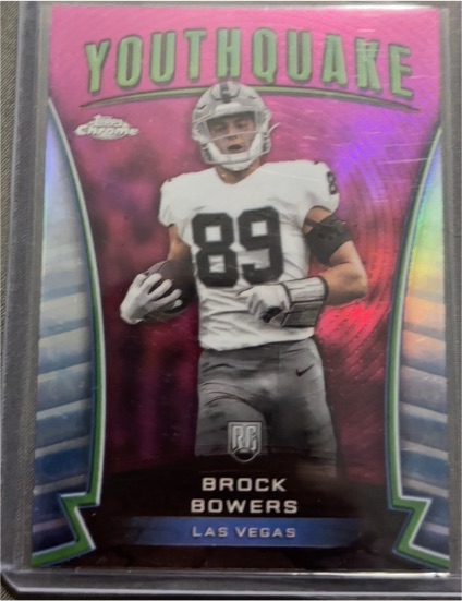 2024 Topps Chrome #Y-17 Brock Bowers Youthquake — front