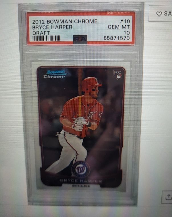 2012 Bowman Chrome Draft #10 Bryce Harper — front