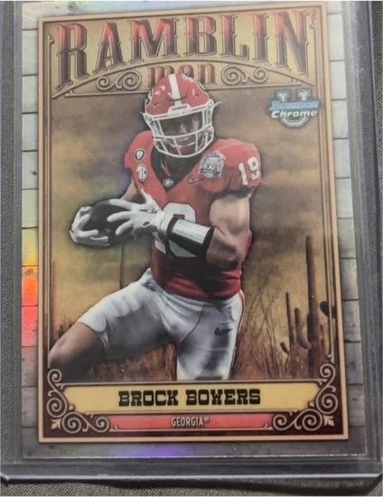 2023 Bowman Chrome University #RM-1 Brock Bowers Ramblin Man — front