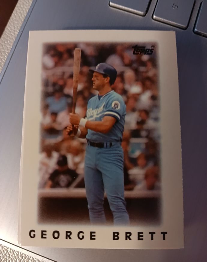 1986 Topps Mini Leaders #18 George Brett — front